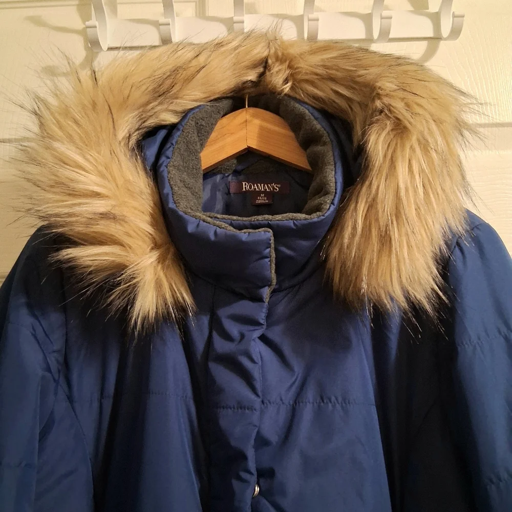 Roaman's Long Coat Evening Blue, M 14/16 - Picture 2 of 12